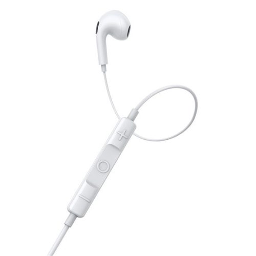 Baseus Encok H17 Wired Earphones 3,5 mm jack mikrofonos fülhallgató, fehér