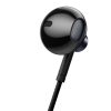 Baseus Encok H19 Wired Earphones 3,5 mm jack mikrofonos fülhallgató, fekete