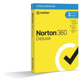   Norton 360 Deluxe - 21416696 - 25GB HU 1 felhasználó, 3 eszköz/1 év, dobozos