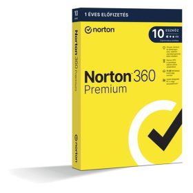   Norton 360 Premium - 21416702 - 75GB HU 1 felhasználó, 10 eszköz/1 év, dobozos