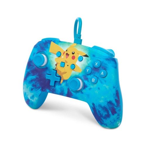 PowerA Enhanced Nintendo Switch vezetékes kontroller - Tie Dye Pikachu