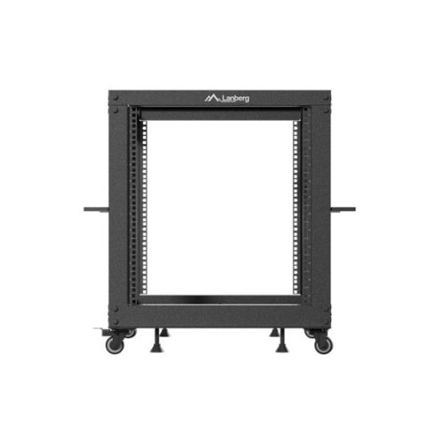 Lanberg 19" 12U 600x600-1100 állítható rack keret, fekete