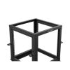Lanberg 19" 12U 600x600-1100 állítható rack keret, fekete