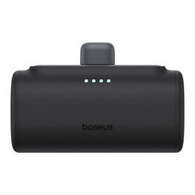   Baseus Compact gyorstöltő powerbank 5000 mAh, 20W iPhone csatlakozóval, fekete