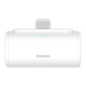   Baseus Compact gyorstöltő powerbank 5000 mAh, 20W iPhone csatlakozóval, fehér