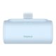 Baseus Compact gyorstöltő powerbank 5000 mAh, 20W iPhone csatlakozóval, kék