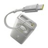 Baseus Free2Pull gyorstöltő powerbank 10000 mAh, 30W, beépített USB Type-C kábel, szürke