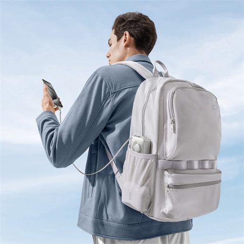 Baseus Free2Pull gyorstöltő powerbank 10000 mAh, 30W, beépített USB Type-C kábel, szürke