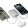 Baseus PicoGo gyorstöltő powerbank 10000 mAh, 45W, beépített USB Type-C kábel, ezüst