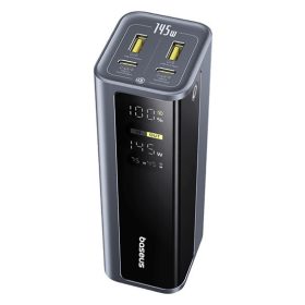   Baseus EnerGeek GP12 gyorstöltő powerbank 20800 mAh, 145W, szürke + 100W USB Type-C, 1m kábel