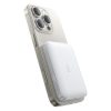 Baseus EnerFill FM11 Magnetic vezeték nélküli gyorstöltő powerbank 10000 mAh, 22.5W, fehér + 60W USB Type-C, 30cm kábel