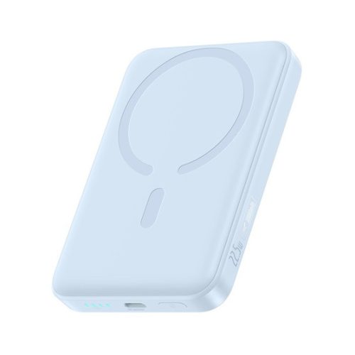 Baseus EnerFill FM11 Magnetic vezeték nélküli gyorstöltő powerbank 10000 mAh, 22.5W, kék + 60W USB Type-C, 30cm kábel