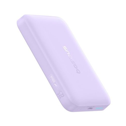 Baseus EnerFill FM11 Magnetic vezeték nélküli gyorstöltő powerbank 10000 mAh, 22.5W, lila + USB Type-C, 30cm kábel