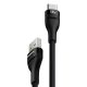 Baseus Flash 2 USB Type-A – USB Type-C, 100W gyorstöltő adatkábel, 1m, fekete