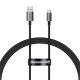 Baseus Superior USB Type-A – USB Type-C, 100W gyorstöltő adatkábel, 1m, fekete