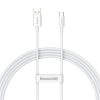 Baseus Superior USB Type-A – USB Type-C, 100W gyorstöltő adatkábel, 1.5m, fehér