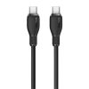 Baseus Pudding USB Type-C, 100W gyorstöltő adatkábel, 1.2m, fekete