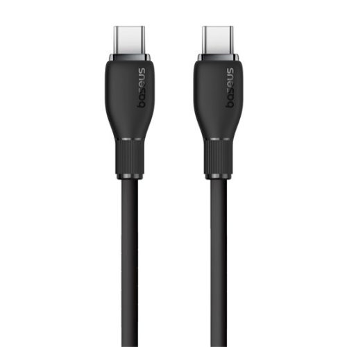 Baseus Pudding USB Type-C, 100W gyorstöltő adatkábel, 1.2m, fekete
