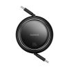 Baseus Free2Draw Mini USB Type-C, 100W automata behúzós gyorstöltő adatkábel, 1m, fekete