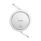 Baseus Free2Draw Mini USB Type-C, 100W automata behúzós gyorstöltő adatkábel, 1m, fehér