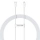Baseus Superior 2 USB Type-C, 30W gyorstöltő adatkábel, 2m, fehér