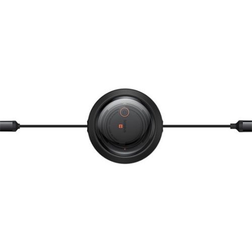 Baseus Free2Draw Crystal USB Type-A – iPhone+USB Type-C+Micro, 100W automata behúzós gyorstöltő adatkábel, 1.1m, fekete