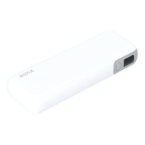 AVAX PB106W LEISURE PD/Type-C 30W+QC 18W gyorstöltő Powerbank 15.000mAh, fehér - Dobozsérült termék