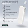 AVAX PB106W LEISURE PD/Type-C 30W+QC 18W gyorstöltő Powerbank 15.000mAh, fehér - Dobozsérült termék