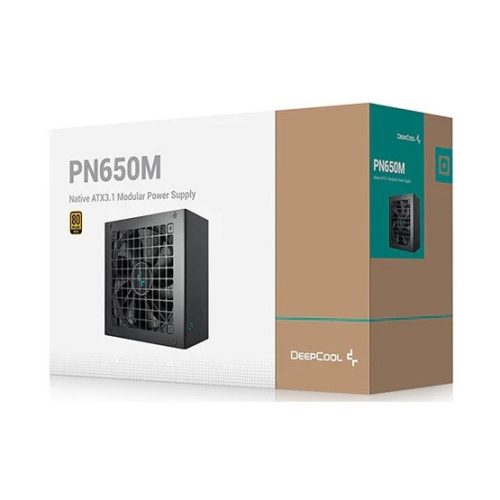 DeepCool 650W - PN650-M - R-PN650M-FC0B-EU - 80+ Gold - fekete tápegység