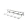 Lanberg Üres patch panel 12 port 1U 10" tehermentesítővel, szürke