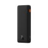 Baseus Airpow gyorstöltő powerbank 10000 mAh, 20W, fekete + USB Type-C, 30cm kábel