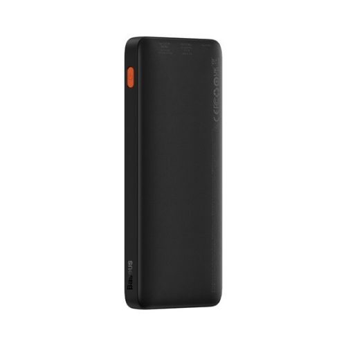 Baseus Airpow gyorstöltő powerbank 10000 mAh, 20W, fekete + USB Type-C, 30cm kábel