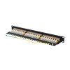 Lanberg Patch panel 24 port 1U 19" CAT.6a FTP, fekete