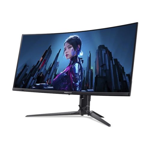 ACER 34" Predator X34X5bmiiphuzx ZeroFrame UWQHD 240Hz QD-OLED fekete ívelt monitor