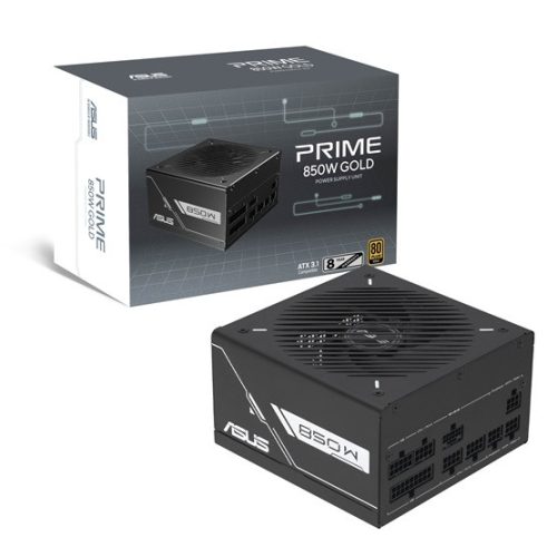 Asus Prime 850W - PRIME-850G-BLACK - 80+ Gold - fekete  tápegység
