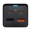 Baseus GaN3 Pro töltőállomás 65W, 1×CEE 7/3 + 2×USB Type-A + 2×USB Type-C + 100W USB Type-C, 1m kábel
