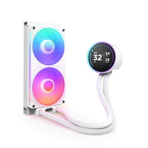 NZXT - Kraken Elite 240 RGB V2 - Vízhűtés - 240mm - Fehér - RL-KR24E-W2