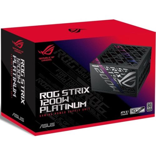 Asus ROG Strix 1200W Platinum - ROG-STRIX-1200P-GAMING - 80+ Platinum - ATX 3.1 - Moduláris - fekete tápegység