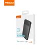 RECCI RPB-N16B TypeC 2USB Powerbank 10.000mAh, fekete