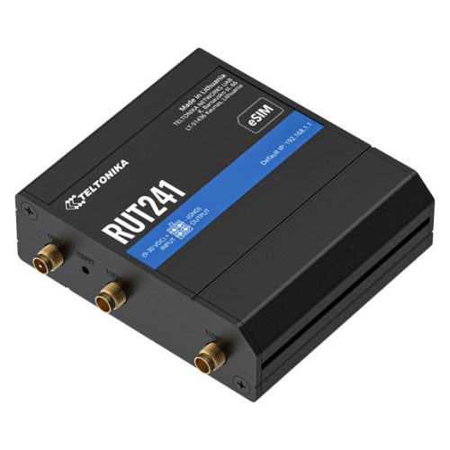 Teltonika LTE Cat4 router, Wi-Fi, 2xRJ45 port, RMS, IoT/M2M, eSIM kompatibilis