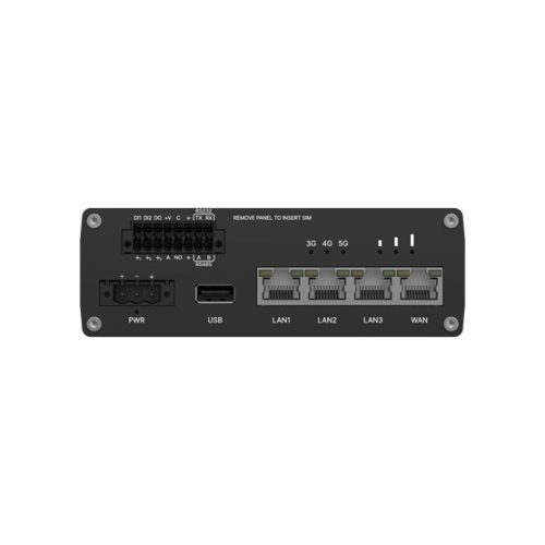 Teltonika 5G router RS232/RS485, GNSS, 4xLAN, eSIM, ipari kivitel