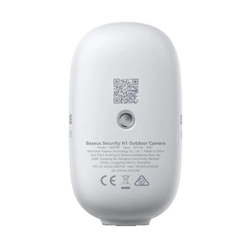 Baseus Security N1 2K kültéri biztonsági kamera, fehér