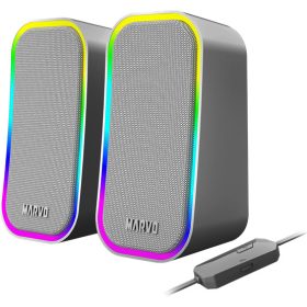   MARVO Havoc 20 vezetékes hangszóró - Szürke - RGB viágítás