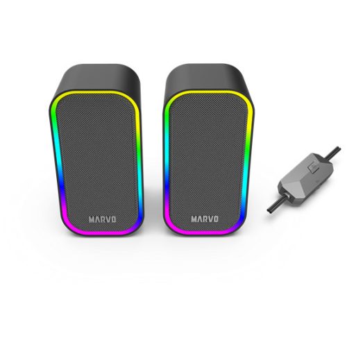 MARVO Havoc 20 vezetékes hangszóró - fekete - RGB viágítás