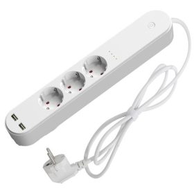   Denver SHP-310U okos hálózati hosszabbító és 2db USB töltő