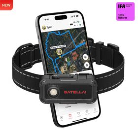   SATELLAI Go GPS kutyanyakörv, M méret - Fekete - TG1-EU-BK-M