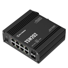 Teltonika 10 portos PoE switch, ipari alkalmazásokhoz