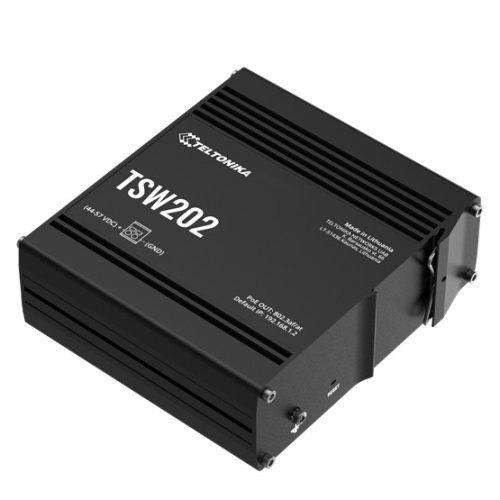 Teltonika 10 portos PoE switch, ipari alkalmazásokhoz