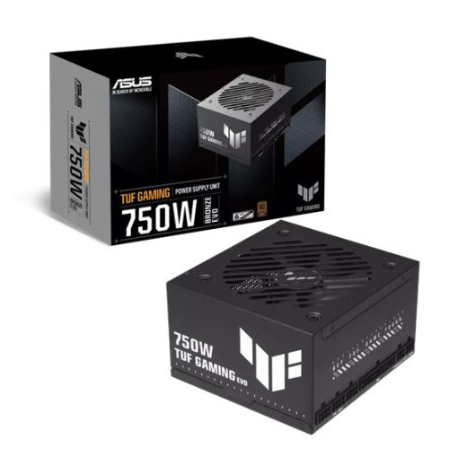 Asus TUF Gaming 750W - TUF-GAMING-750B-EVO - 80+ Bronze - Moduláris - fekete tápegység