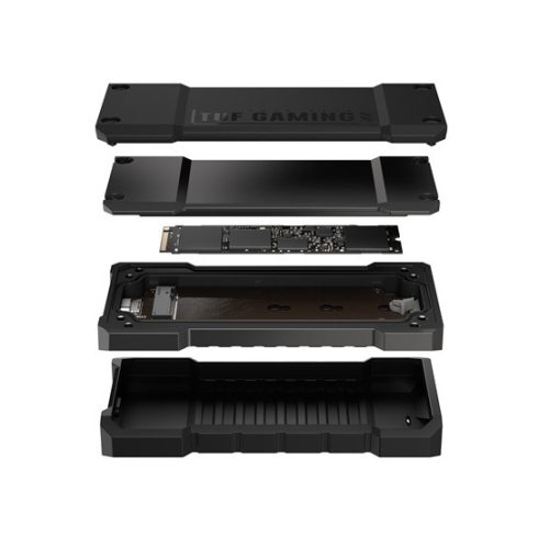 ASUS TUF GAMING A2 - külső ház - m.2 NVMe SSD > USB3.2 Type-C - Fekete